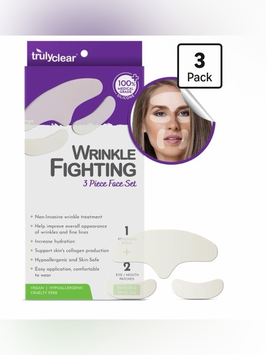 Trulyclear Other - Trulyclear Reusable Wrinkle Fighting, Medical Grade Silicone Patch - NIB